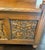 Wood Antique Hand-Carved Wood Storage Bench For Sale - Image 7 of 16