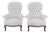 Pair of 20th Century French High Back Chairs, Ready to Upholster For Sale
