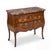 Italian Carved Walnut Rouge Marble Top Commode With French Styling For Sale - Image 10 of 11
