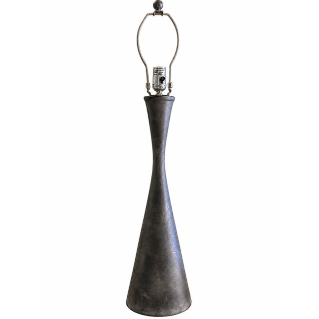 Arteriors Narsi Antiqued Aluminum Sculptural Table Lamp, 2015 For Sale In San Diego - Image 6 of 6