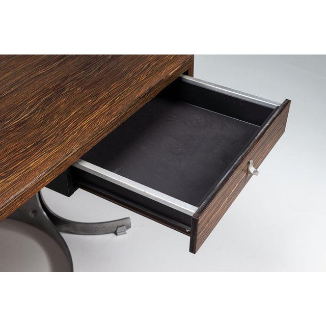 Large Rosewood Desk from Trau Arredamenti Metallici S.P.A., Italy, 1960s For Sale - Image 14 of 18