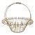 1950s Vintage French Art Nouveau Boho Chic Medium Jardiniere Basket Planter. For Sale