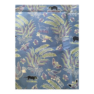 Quadrille China Seas "Malay Batik" French Blue Fabric For Sale