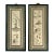 MId Century Chinese Hand Embroidered Silk on Gold Silk Figural & Landscaped Framed Wall Hangings / Panels, a Pair For Sale