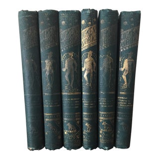 Late 19th Century The Works of Charles Dickens Books, 6 Volume Set For Sale