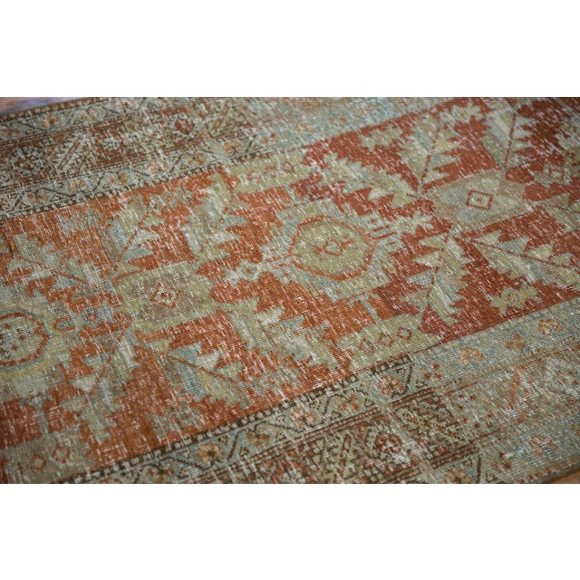 1930s Vintage Persian Heriz Diamond Palmette Rug Runner For Sale In New York - Image 6 of 12