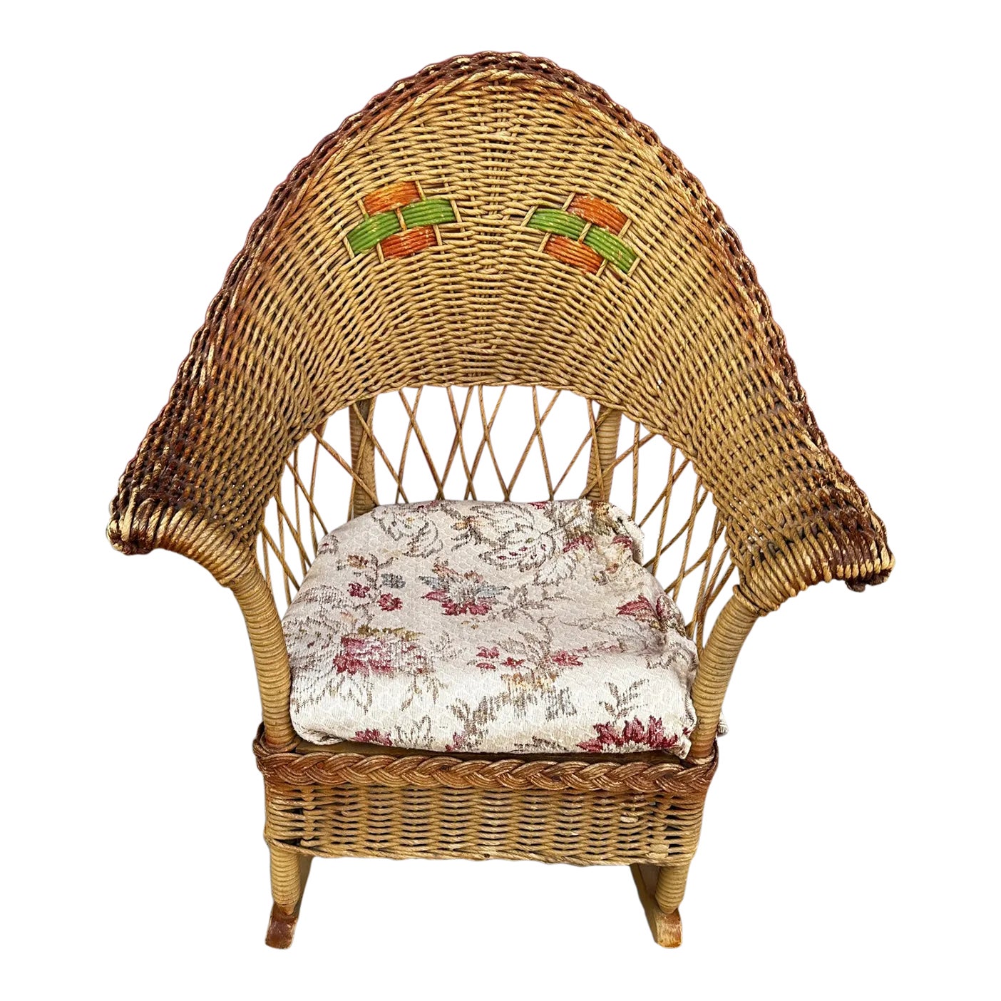 Antique Childs Wicker Rocking Chair Chairish