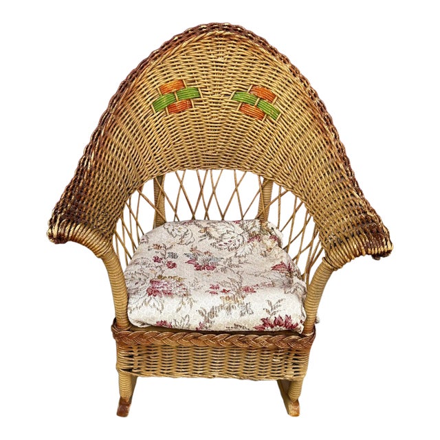 Antique Childs Wicker Rocking Chair Chairish