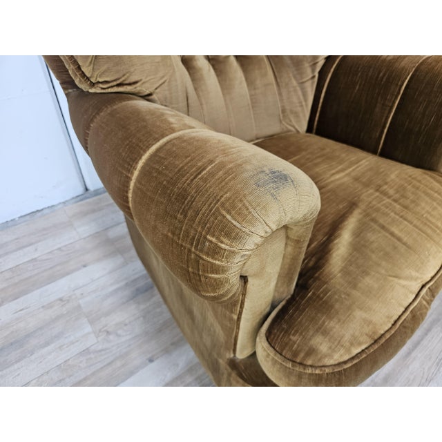 Vintage Velvet Armchairs, 1960s, Set of 2 For Sale - Image 12 of 17