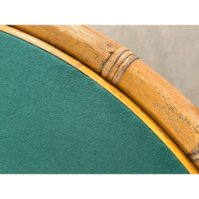 Bamboo Game Table, 1970s For Sale - Image 6 of 9