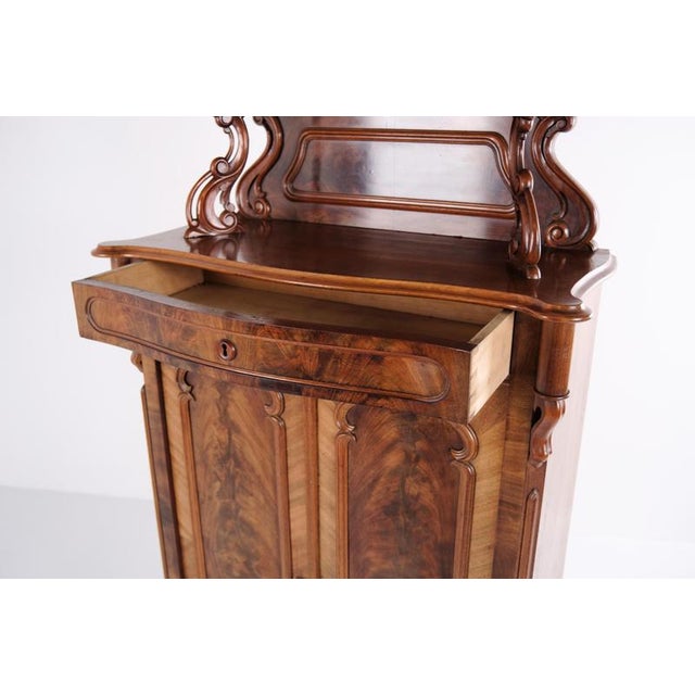 Antique Mahogany Cabinet with Decorative Carvings, 1880s For Sale - Image 18 of 18