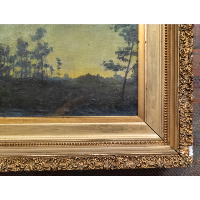 1910s 1910's American Tonalist Landscape Painting by Robertson Kirtland Mygatt 1911 For Sale - Image 5 of 17