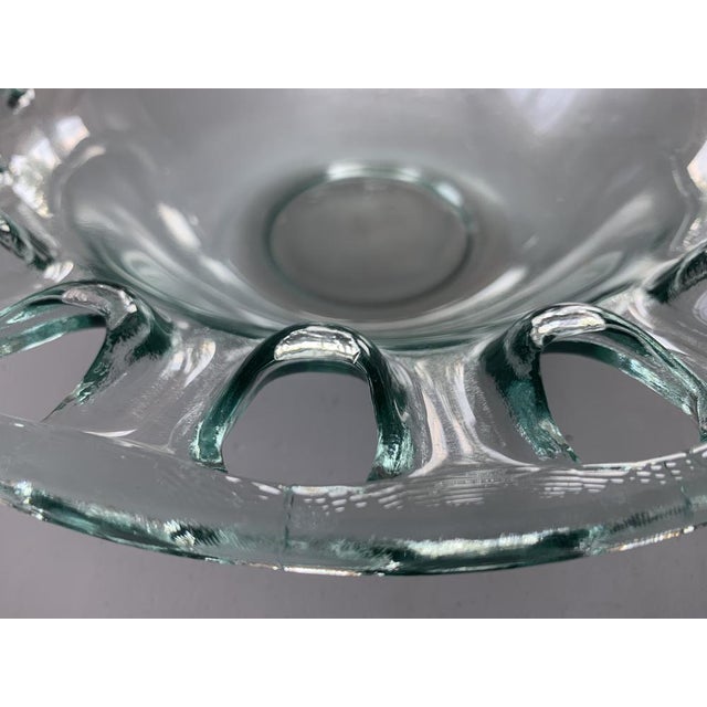 Spanish Openwork Glass Bowl, 1970s For Sale - Image 6 of 18