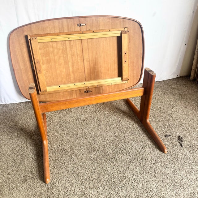 Wood Danish Modern Teak Dining Table by Skovby For Sale - Image 7 of 10