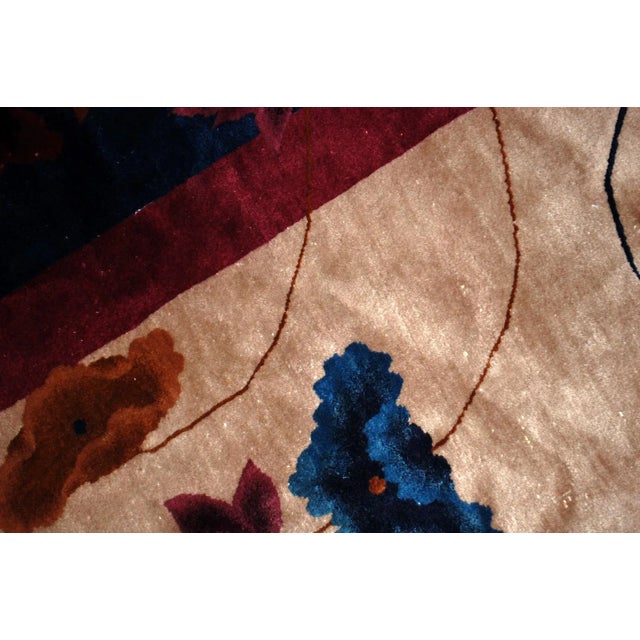 1920s 1920s Antique Art Deco Chinese Rug - 11′4″ × 15′9″ For Sale - Image 5 of 10