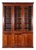Large 19th Century English Mahogany Glazed Bookcase, 1870s For Sale