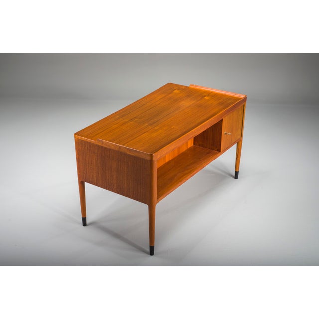 Scandinavian Modern Teak Writing Desk attributed to H. Brockmann Petersen for Poul M. Jessen, 1960s For Sale - Image 14 of 18