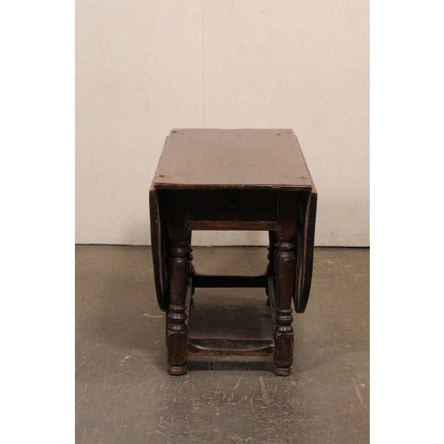 18th Century 18th Century Swedish Fir Wood Drop Leaf Table For Sale - Image 5 of 12