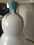 2020s John Richard Ceramic Gourd Lamp With Aqua Drip on Lucite Base For Sale - Image 5 of 10