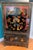 Vintage Chinese Chinoiserie Black Lacquer Armoire Cabinet For Sale - Image 4 of 14