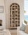 Wood Verona Arched Elm & Glass Bookcase For Sale - Image 7 of 8