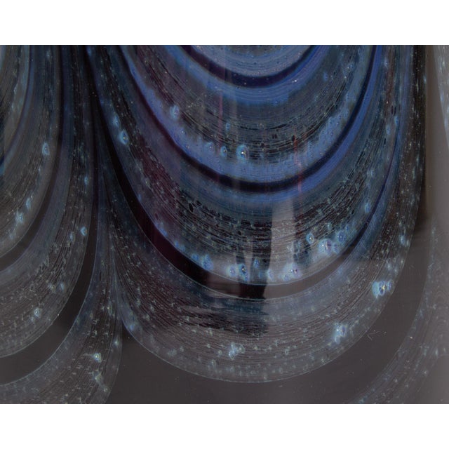 Glass Donald Carlson Signed 1973 Art Glass Vase For Sale - Image 7 of 10