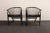 Mid-Century Modern Vintage Pair Swedish Ebonized Beechwood Sunfeather Lounge Chairs by Sonna Rosen For Sale - Image 3 of 18