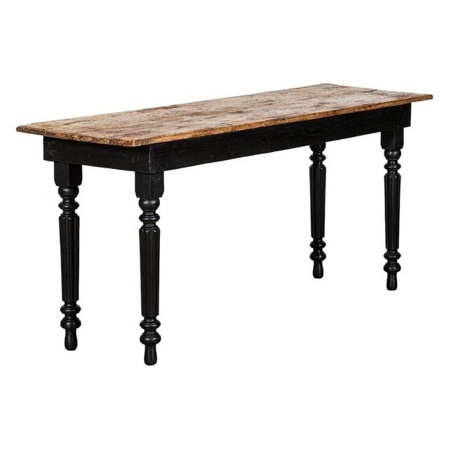 Antique English Ebonised Pine Server Table, 1890 For Sale - Image 16 of 16