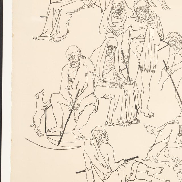 Togores, Composition, Large Lithograph, 1960s, Framed For Sale - Image 6 of 12