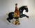 Black Chinese Tang-Style Sancai Glazed Horse and Rider Figurines - Pair For Sale - Image 8 of 10