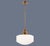 White Thomas O'Brien for Visual Comfort Signature Milton Road Flush Mount in Hand-Rubbed Antique Brass With Ribbed White Glass For Sale - Image 8 of 18