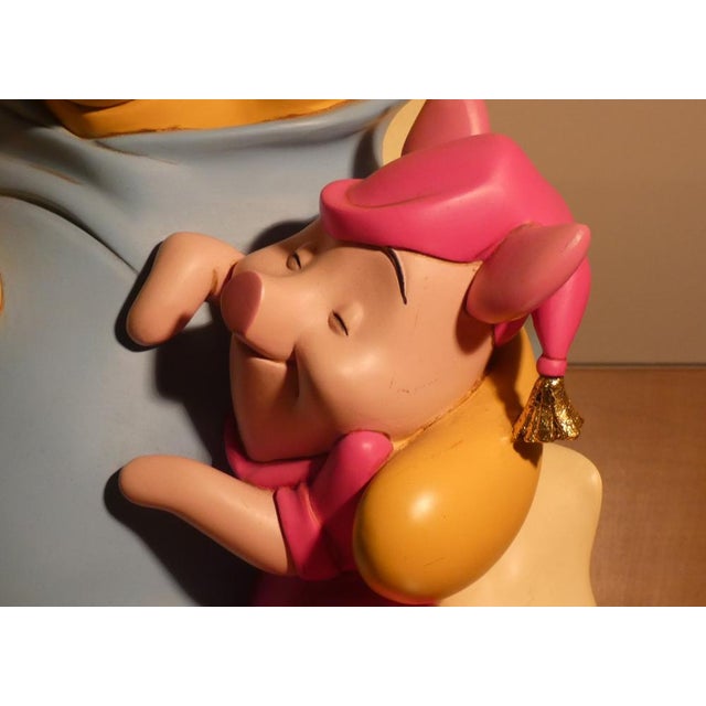 Ceramic & Resin Winnie the Pooh & Piglet Figurine by Peter Mook for Disney, USA, 2000s For Sale - Image 10 of 15