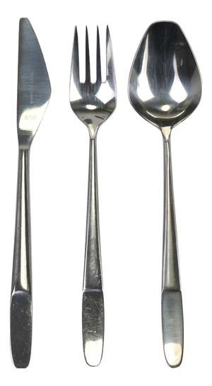 Model 2070 Flatware Cutlery by Helmut Alder for Amboss, Austria, 1960s, Set of 3