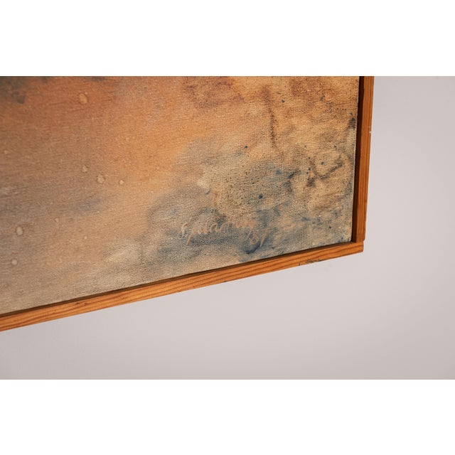 S. Martiny, Abstract Landscape, 1987, Watercolor For Sale - Image 7 of 10