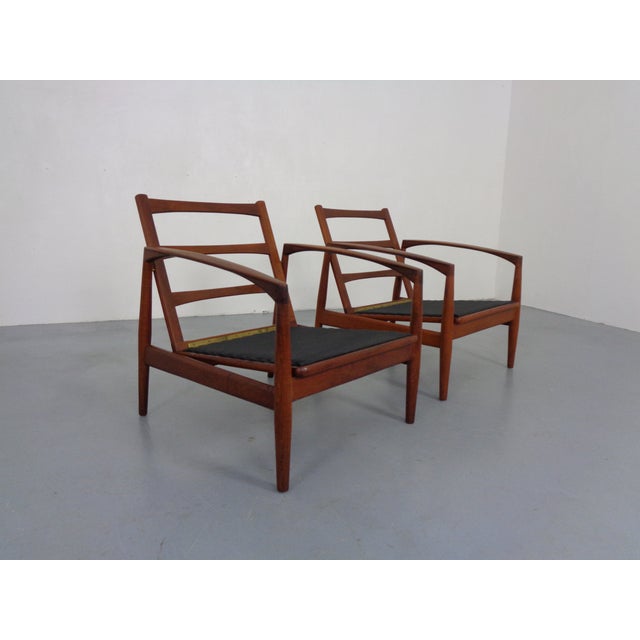 Goldfeder Teak Armchairs from Carl Straub, Germany, 1950s, Set of 2 For Sale - Image 14 of 18