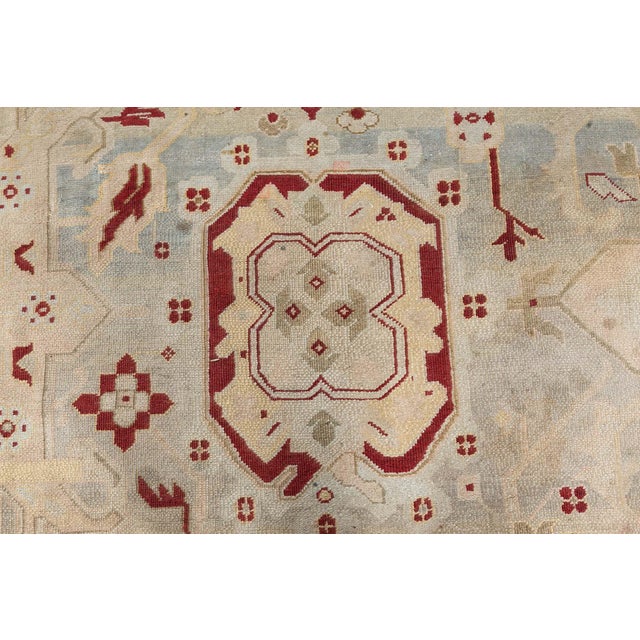 Taupe High-quality Early 20th Century Indian Agra Rug For Sale - Image 8 of 10