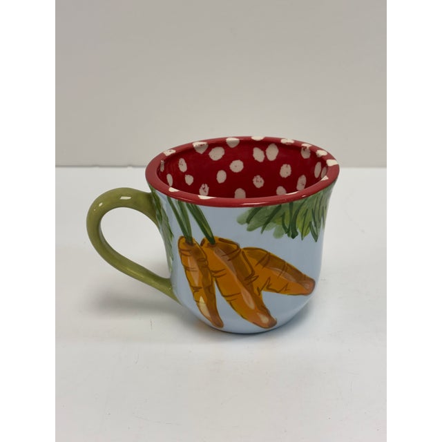 Vintage Droll Designs Hand Painted Ceramic Teacups - Set of 3 For Sale - Image 4 of 14