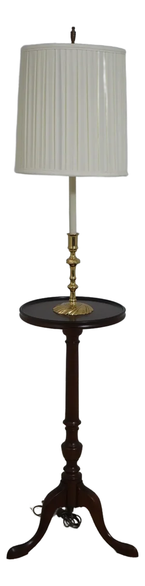 Knob Creek Mahogany Floor Lamp Table