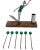 Silver Vintage Sudre Female Waterskier Cocktail Garnish Set Paris Art Deco C1930s For Sale - Image 8 of 12