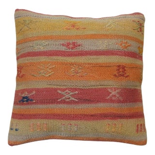 1980s Kilim Rug Pillow Cover For Sale