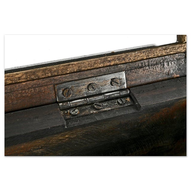 Small Display Case in Solid Wood with Black Patina For Sale - Image 4 of 6