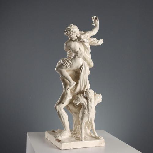 Glazed Terracotta The Rape of Proserpina Sculpture For Sale - Image 12 of 15
