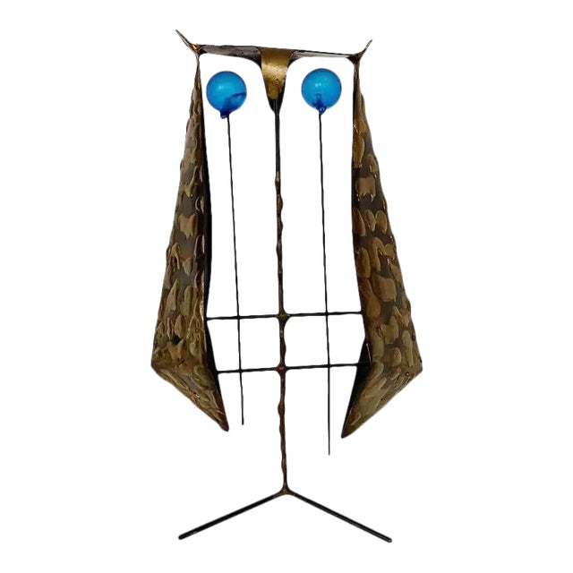 Mid Century Modern Owl Sculpture by Ernesto Gonzalez-Jerez For Sale