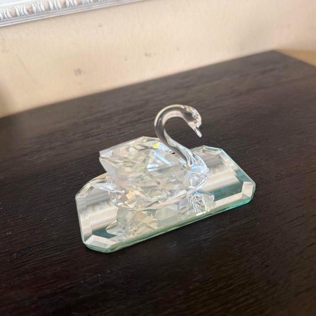 Realism 1980s Swarovski Crystal Swan For Sale - Image 3 of 6