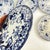 19th Century 19th Century Flora Earthenware Dessert Plates in Blue from Creil and Montereau, Set of 6 For Sale - Image 5 of 17
