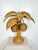 Boho Chic Vintage Rattan Palm Tree Coconut Lamp For Sale - Image 3 of 12