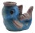 Sculptural Pottery Fish Vase from C.A.S. Vietri, Italy, 1950s For Sale