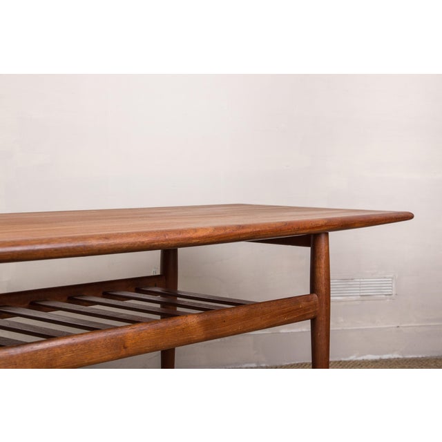 Large Danish Teak Coffee Table with Two Levels by Grete Jalk for Glostrup Mobelfabrik., 1960s, in Flawless conditions....