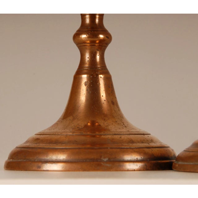 18th Century Candlestick Vases with Bell Nozzle and Stepped Base, Set of 2 For Sale - Image 5 of 8