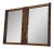 Brutalist Mid-Century Modern Mirror by Lane For Sale